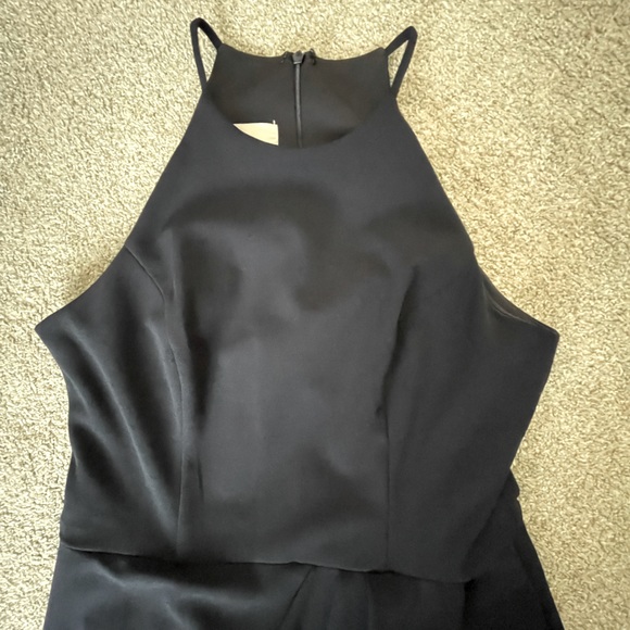 BHLDN Halter-Neck Navy Maxi Dress w/ side-slit. Never worn! - Picture 10 of 12